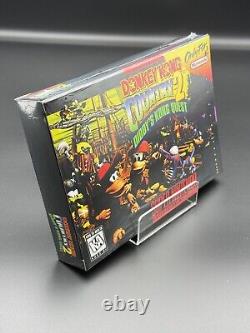 Donkey Kong Country 2 SNES (1995) Authentic Cart + Fan Display Box & Manual