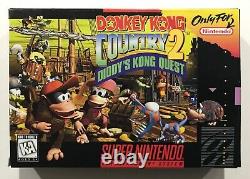 Donkey Kong Country 2 Super Nintendo SNES CIB Complete Near Mint