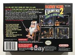 Donkey Kong Country 2 Super Nintendo SNES CIB Complete Near Mint