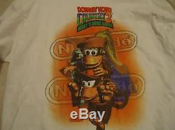 Donkey Kong Country 2 Super Nintendo SNES Promotional Long Slve Shirt Promo RARE