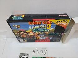 Donkey Kong Country 3 Dixie Double Trouble (Super Nintendo Snes) Complete in Box