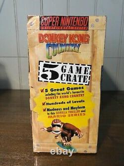 Donkey Kong Country 5 Game Crate Long Box Super Nintendo Boxed (AUS EXCL) SNES