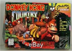 Donkey Kong Country Brand New Factory Sealed Rare! Super Nintendo Snes