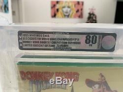 Donkey Kong Country Competition Cartridge Vga 80 Blockbuster Snes Super Nintenfo