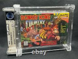 Donkey Kong Country SNES Super Nintendo Factory Sealed! WATA Graded 9.2/A+
