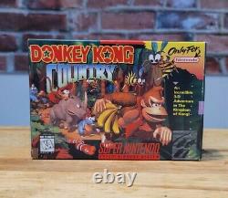 Donkey Kong Country SNES Super Nintendo Video Game Complete, Rare Gem