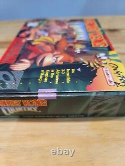 Donkey Kong Country SNES Super Nintendo Video Game Complete, Rare Gem