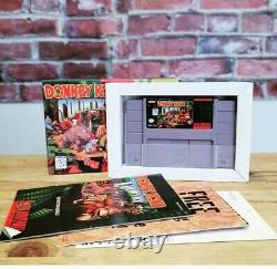 Donkey Kong Country SNES Super Nintendo Video Game Complete, Rare Gem
