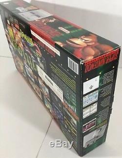 Donkey Kong Country Super Nintendo SNES System Console Boxed In Box Near Mint