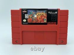 Doom SNES Minty Cart With Box Authentic Clean And Tested Rare Super Nintendo