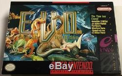 E. V. O. EVO Search for Eden SNES Super Nintendo Snes CIB Complete Ex-Nr Mint
