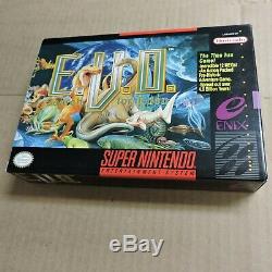 E. V. O. The Search for Eden Super NES Super Nintendo SNES EVO Complete CIB Mint