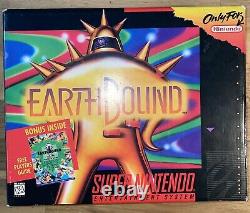 EarthBound CIB SNES Super Nintendo Complete In Box Mother Scratch N Sniff BIG