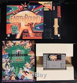 EarthBound Super Nintendo SNES CIB Complete in Big Box Cart Game Guide Authentic