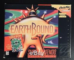 EarthBound Super Nintendo SNES CIB Complete in Big Box Cart Game Guide Authentic