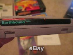 EarthBound (Super Nintendo SNES) Complete CIB with Scratch n Sniff + Magazine Ad