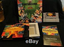 Earthbound SNES Authentic Cart With Custom Box and Guide Combo Super Nintendo