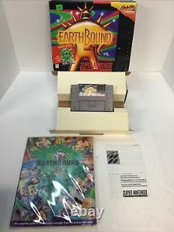 Earthbound Snes Cib Complete Authentic Excellent Cond Rare! Super Nintendo