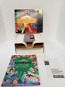 Earthbound Snes Cib Complete Authentic Excellent Cond Rare! Super Nintendo