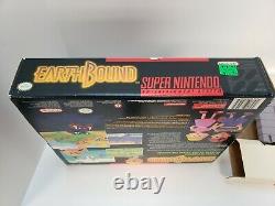 Earthbound Snes Cib Complete Authentic Excellent Cond Rare! Super Nintendo