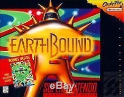 Earthbound Snes Super Nintendo Game Cosmetic Wear