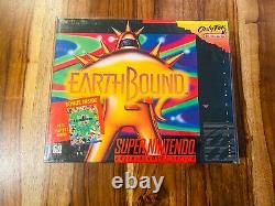 Earthbound Super Nintendo SNES Box Manual Complete CIB 100% Authentic a1