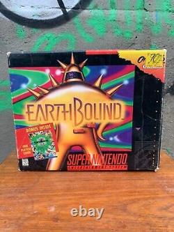 Earthbound Super Nintendo SNES CIB Complete Authentic Big Box Working