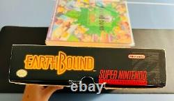 Earthbound? Super Nintendo SNES Complete CIB BIG BOX EXCELLENT Authentic