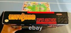 Earthbound? Super Nintendo SNES Complete CIB BIG BOX EXCELLENT Authentic