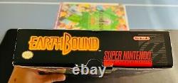 Earthbound? Super Nintendo SNES Complete CIB BIG BOX EXCELLENT Authentic