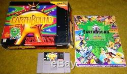 Earthbound (Super Nintendo) SNES complete, CIB, scratch & sniff, authentic, READ