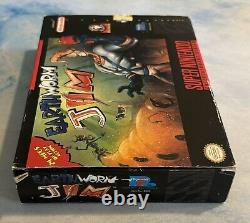 Earthworm Jim (Super Nintendo, Snes 1994) Cib Complete Authentic Cleaned Tested