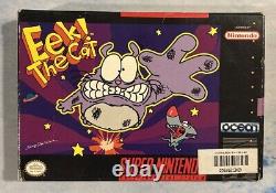Eek! The Cat (Super Nintendo SNES) Box Manual Game Authentic Tested Uncommon
