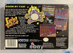 Eek! The Cat (Super Nintendo SNES) Box Manual Game Authentic Tested Uncommon