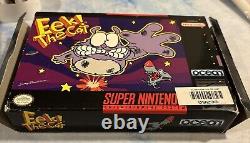 Eek! The Cat (Super Nintendo SNES) Box Manual Game Authentic Tested Uncommon