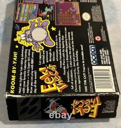 Eek! The Cat (Super Nintendo SNES) Box Manual Game Authentic Tested Uncommon