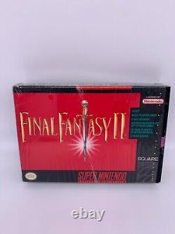 FINAL FANTASY II 2 Super Nintendo SNES CIB Complete Box Manual Authentic Tested