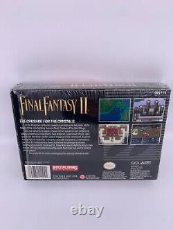 FINAL FANTASY II 2 Super Nintendo SNES CIB Complete Box Manual Authentic Tested