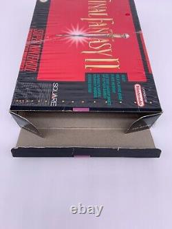 FINAL FANTASY II 2 Super Nintendo SNES CIB Complete Box Manual Authentic Tested