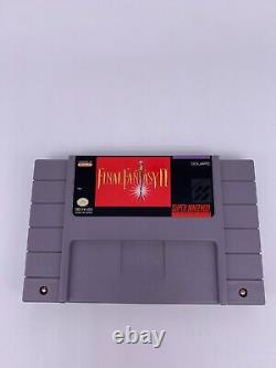 FINAL FANTASY II 2 Super Nintendo SNES CIB Complete Box Manual Authentic Tested