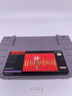 FINAL FANTASY II 2 Super Nintendo SNES CIB Complete Box Manual Authentic Tested