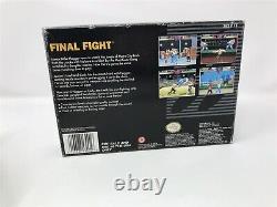 FINAL FIGHT 1 Super Nintendo SNES Complete in box CIB Very Good