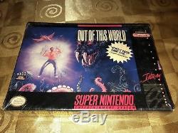 Factory Sealed Y Seam Out of This World (Super Nintendo Entertainment System)