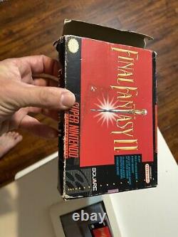 Final Fantasy 2 CIB Super NES Nintendo Video Game SNES Complete FF2 FFII II