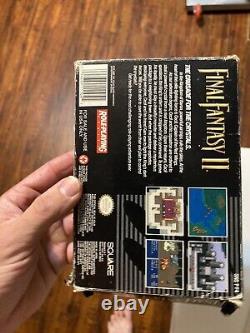 Final Fantasy 2 CIB Super NES Nintendo Video Game SNES Complete FF2 FFII II