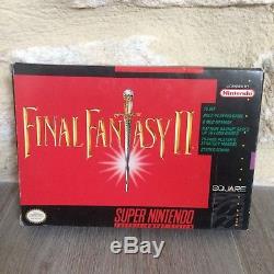Final Fantasy 2 Super NES Nintendo SNES USA in Box USA NTSC Tested