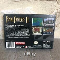 Final Fantasy 2 Super NES Nintendo SNES USA in Box USA NTSC Tested