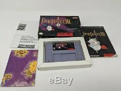 Final Fantasy 3 Super Nintendo SNES Complete in box Game CIB with manual Works