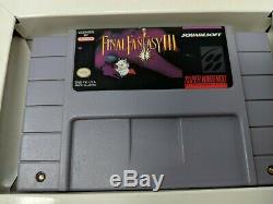 Final Fantasy 3 Super Nintendo SNES Complete in box Game CIB with manual Works