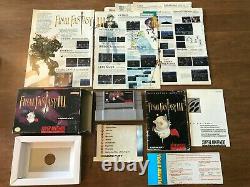 Final Fantasy III 3 (Super Nintendo SNES) Complete CIB with Map + Ads